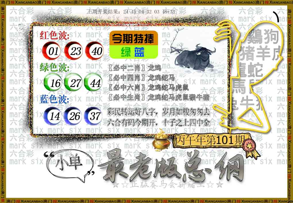 101期最老版总纲[图]