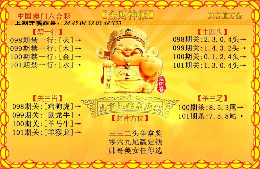 101期金财神[图]